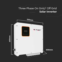 8KW On/Off Grid Hybrid Solar Inverter Three Phase  3YRS